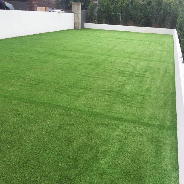 Some artificial grass that we laid in a customer's garden